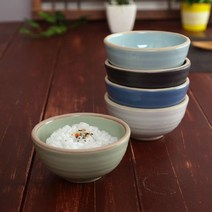 핸드메이드도자기 소야 아름 다이여트 밥공기 (5컬러) 그릇, 블랙, 본상품선택