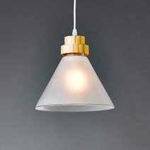 LED 식탁등 에모드 1등 우드 펜던트 카페 매장조명, 갓 색상 유백