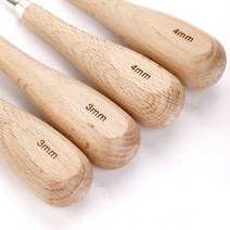 펀치니들 재료 자수 러그 키트 1Pcs 가죽 Awl DIY 다이아몬드 포인트 구두 수리 가방 공예 펀치 바느질 도, 01 3MM