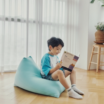 빈백대여 생활특권 빈백 1인용 어린이 아기 쇼파 소파 안락의자, 핑크
