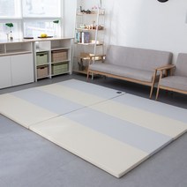 엘키즈 항균 폴더매트 놀이방매트 밀림방지패드 4p 증정, 실버그레이