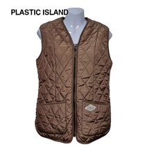 플라스틱 아일랜드 기본로고 데일리 패딩 조끼 55