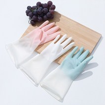 고무장갑 투톤 라텍스 PVC 미끄럼방지 3개, 상품선택, 색상_A 화이트 3개