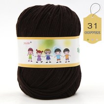 뜨개도안 50g 원사 유아 실크 핸드 니트 코튼 크로 셰 132 미터 베이비 블랙 스웨터 Hilos Para Tejer, [30] 1pc 31