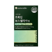 보스웰리아 추출 분말 정 유향 초록입 홍합 보스웰릭산 65% 식약처 HACCP 인증, / 1 개, / 60 tablet /, VITAGREEN