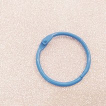 30 pcs30 mm 캔디 컬러 페인트 오프닝 루즈 리프 링 클립 DIY 아이언 와이어 작은 북, 파란