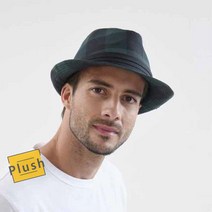 PH 깅험 체크 페도라 중절모 남성중절모