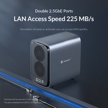 ORICO 5 베이 NAS 4GB x86 쿼드 코어 네트워크 부착 스토리지 미디어 서버 가정용/사무실 용 개인 클라우드