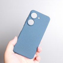 ASUS Zenfone 9 9Z 8 7 Pro 6 6Z 케이스 모래 매트 소프트 실리콘 전체 보호 카메라 낙하 방지 미끄럼 커, 01 for Zenfone 9, 04 Blue