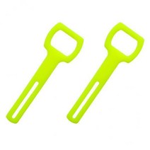 5x2 조각 스쿠버 다이빙 실리콘 고무 레귤레이터 문어 홀더 스트랩 옐로우, 12x4cm