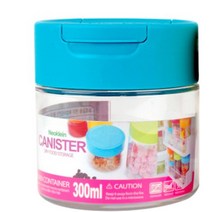 투명 플라스틱 곡물통 낱개1개 300ml 세로 원통 견과류 잡곡 콘테이너 새로 컨태이너 양쪽구멍 뚜껑 홀캡