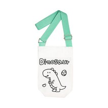 바이오피스 텀블러백 만들기 세트 4종 미니 소지품 크로스백 키트 어린이 물병 가방 물통 파우치 에코백 DIY 재료 행사, 공룡(스티커증정), 1개