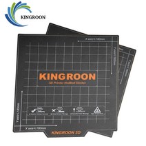 3D 프린터 소모품 부품 Kingroon 180180mm 유연한 자기 2 레이어 인쇄 핫베드 스티커 빌드 제거 표면 kp3s 3d 플랫폼 열 침대, 협력사