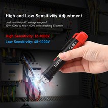 HT90 비접촉 AC 전압 검출기 휴대용 스마트 펜 12V/48V 1000V 듀얼 감도 연필 모양의 볼트, 한개옵션0