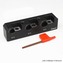 도웰링지그 Dowel Maker Jig 10mm 14mm With Carbide Blade Electric Drill Milling Round Auxiliary Tool, 02 3-Blade set