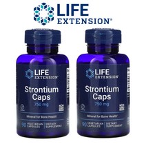 [1+1] 라이프 익스텐션 스트론튬 캡스 250mg 90베지캡슐