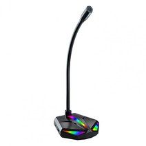 마이크 HD 사운드 카드 RGB 백 라이트 게임 라이브 음성 회의 채팅 녹음 장비 fo PC 노트북 전화 EQ 장, [01] Black