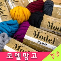 [청송뜨개실] (3시이전 당일발송)모델망고 실 (10+1 도안증정) 루피망고 털실 뜨개실 양모, 13.아쿠아블루