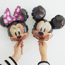 촬영 소품 풍선 미키 마우스 미니 뽀로로 스냅 막대 공룡 핑크퐁 9종 아기상어 은박, 미니마우스 미니