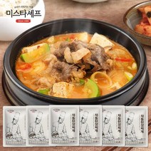미스타셰프 차돌 된장찌개 500g 6팩, 6개