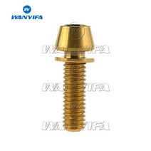 티타늄 볼트 육각 렌치 Wanyifa 테이퍼 와셔 디스크 브레이크 자전거 M6x16 20mm, M6, 18mm, 금