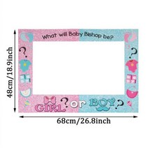 Chicinlife 1피스 소이나 사진 부스 프레임 소품 생일 파티 장식 베이비 샤워 성별 공개 Photobooth Supplie, 1Pcs_2