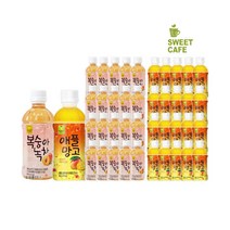 웰그린 스위트카페 녹차음료 340ml x 20PET 1박스 묶음 골라담기 자두 레몬 복숭아 블루베리 애플망고 또와몰53, 20+20개입(복숭아+애플망고)