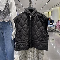 [KYO컴퍼니] ZARA 여성 퀄팅 집업 패딩 조끼 자라 면 재킷 블랙