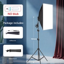 전문 softbox 조명 소프트 박스 삼각대 E27 전구 연속 시스템 스튜디오, CHINA_1PC 160CM NO Bulb, 01 1PC 160CM NO Bulb