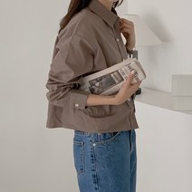 제이앤몰스 우먼 여성 가을 크롭남방 크롭블라우스 숏 블라우스 정장 여자 셔츠 남방 캐주얼 옷 W491