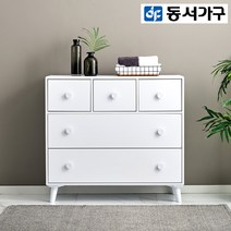 동서가구 로에브 와이드 1000 3단 서랍장 DF919222, 그레이