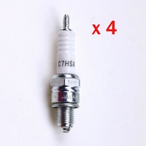 점화플러그 플러그 점화플러그교체시기 자동차점화플러그 4x 점화 c7hsa 4629 50cc 110cc 150cc atv 먼지 구덩이 자전거 go kart buggy au, 4개
