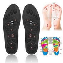 지압 자기 마사지 안창 발 치료 반사 요법 통증 완화 건강 마사지 아치 지원 신발 밑창 삽입물