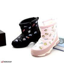 신알지 [아동패션부츠] 겨울 유아 아동 방안부츠 패팅 초등학생 등하교 썰매장 스키장 미끄럼방지 기모 보아털 안감