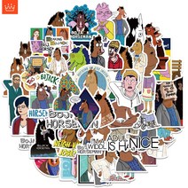 Bojack Horseman 스티커 만화 낙서 방수 스티커 세트 50 매