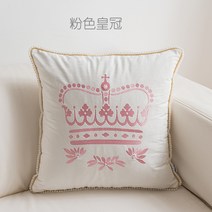 피기드림 북유럽 인테리어 쿠션 대형 캐릭터쿠션, 크라운핑크