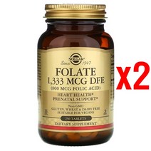 솔가 엽산 고용량엽산 Folate 1 333 mcg DFE 250정 2개