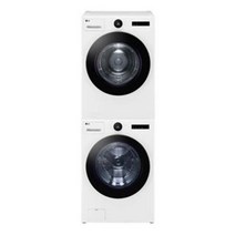 LG 오브제 컬렉션 드럼세탁기(24kg)＋건조기(20kg) 세트 KFX24WN-2WN (FX24WN ＋ RD20WN) (스태킹키트포함 드럼 건조기-화이트)