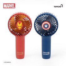 로이체 디즈니 마블 휴대용 미니 핸디팬 선풍기 캡틴 아메리카 아이언맨 미니선풍기, 캡틴아메리카