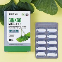 은행잎추출물 징코 코셔인증 플라보놀배당체 비타민 아연 기억력 혈행 개선에좋은 영양제 30정 개별포장 약1개월분, 30정 x 3박스