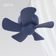 GBTW 대륙의실수 캠핑용 무선 천장 리모컨 선풍기 타프팬 8000mAh, USB 미니천장팬, 블루