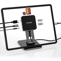 BYEASY USB C 허브 HDMI 4K HDMI가 있는 접이식 USB C 어댑터 USB 3.0 포트 2개 SD/TF 카드 리더기 C형 PD 3.5mm 헤드폰 잭 iPad Pro 2018 2019용 7 in 1 USB C 도킹 스테이션 -13999