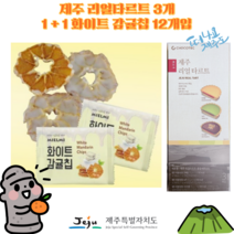 [세종상사] 제주 리얼 타르트 3개 1+1 화이트 감귤칩 12개입, 화이트감귤칩 12개 + 리얼타르트 3개, 3세트