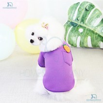 애완옷 아카타 애견옷 닥스훈트 라운드티 퍼플 페키니즈 애견티셔츠 펫옷 시츄선물
