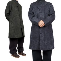 [누빔두루마기] 단아한의 남성 남자 겨울 생활한복 개량한복 도윤 두루마기 누빔 승복 절옷 생활한복(개량한복)