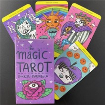 해외 매직 타로 카드 클래식 보드 게임 카드 상상력 Oracle 점 데스크 게임 타로 카드 전자 책 포함 PROD3, 19 44PCS TS08
