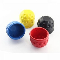 트레일러 범 50mm 토우 바 볼 커버 캡 후드 보호 자동차 액세서리 수리 도구 고무 산성 알칼리 저항, 노란색 1개