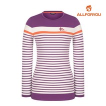 [올포유] 여성 스트라이프 패턴 티셔츠 AWTRJ5111-604_G