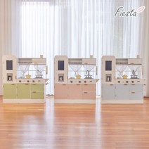 피에스타 우드 주방놀이 마카롱 3종, 올리브그린