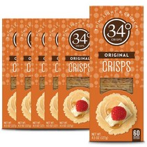 34 Degrees Crisps Original 크리스프 크래커 오리지널 6팩 127g